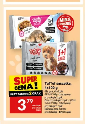 Karma TufTuf saszetka dla kota 4-pak promocja w Twój Market