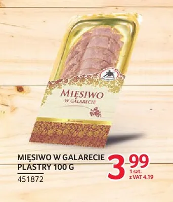 Mięsiwo w galarecie plastry ZMB Białystok promocja w Selgros