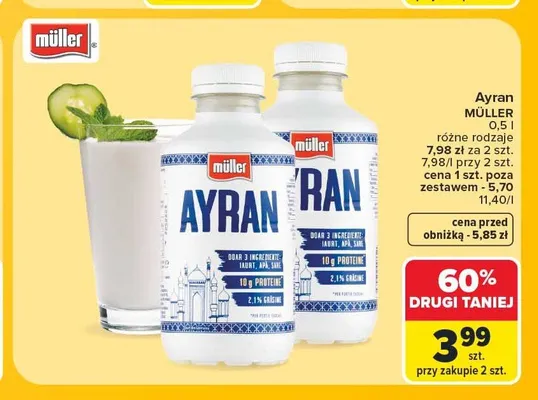 Ayran Müller promocja w Carrefour