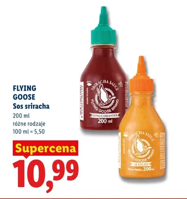 Sos sriracha Mayoo Flying Goose promocja w Lidl