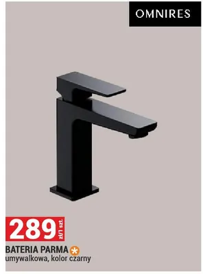 Bateria umywalkowa, kolor czarny promocja w Merkury Market