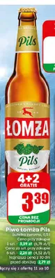Piwo Łomża Pils promocja w Dino