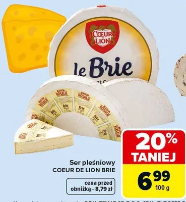 Ser pleśniowy Brie promocja w Carrefour