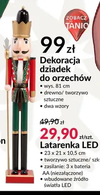 Dekoracja dziadek do orzechów promocja w Salony Agata