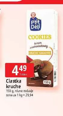 Ciastka kruche P'tit Déli promocja w Leclerc