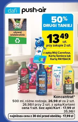 Koncentrat Dafi push-air promocja w Carrefour