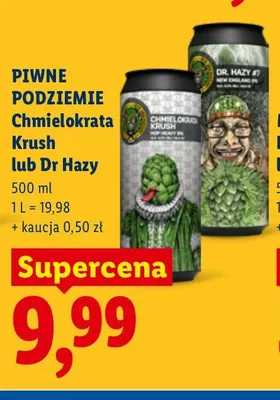 Piwo Piwne Podziemie Dr Hazy promocja w Lidl