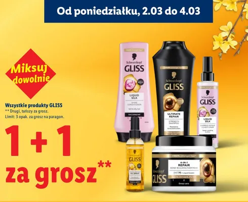 Odżywka/szampon/maska do włosów (różne rodzaje) promocja w Lidl