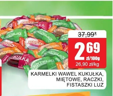 Karmelki Wawel Fistaszki promocja w Bingo