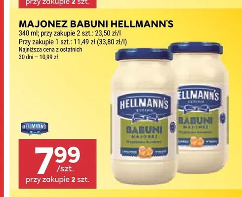 Majonez Babuni Hellmann's promocja w Stokrotka