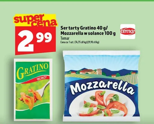 Ser tarty Gratino Temar promocja w TOPAZ