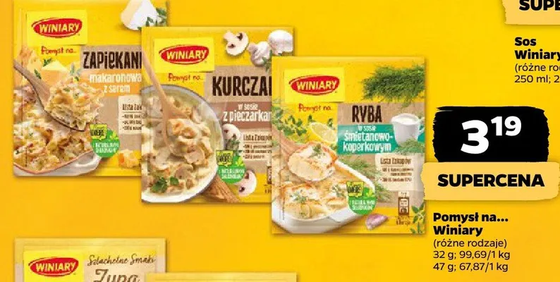Pomysł na... różne rodzaje Winiary promocja w Netto