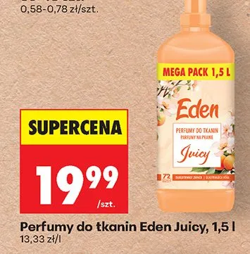 Perfumy do tkanin Eden Juicy, 1,5 l promocja w Biedronka