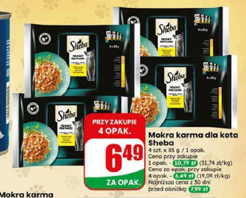 Mokra karma dla kota Sheba promocja w Dino