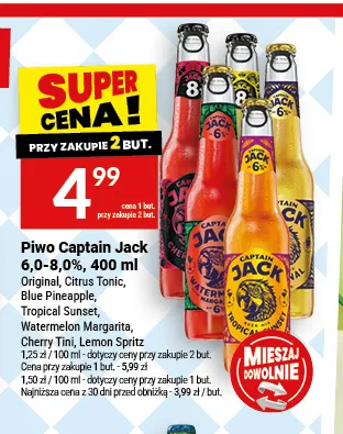 Piwo Captain Jack Cherry Tini promocja w Twój Market
