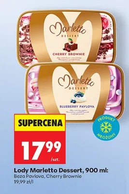 Lody Marletto Dessert Beza Pavlova promocja w Biedronka