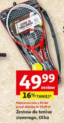 Zestaw do tenisa ziemnego promocja w Auchan