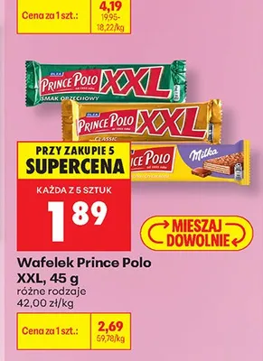 Wafelek Prince Polo XXL promocja w Biedronka