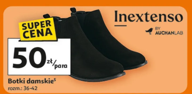 Botki damskie Inextenso promocja w Auchan