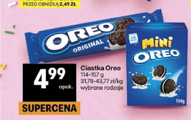 Ciastka Oreo Original promocja w Delikatesy Centrum