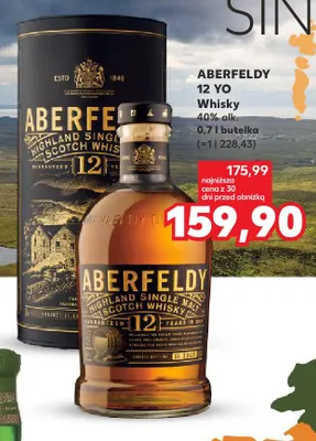 Whisky Aberfeldy 12 YO promocja w Kaufland