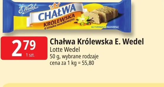 Chałwa Królewska E.Wedel o smaku waniliowym promocja w Leclerc