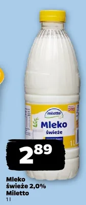 Mleko świeże 2,0% promocja w Netto