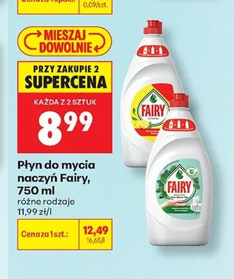 Płyn do mycia naczyń Fairy promocja w Biedronka