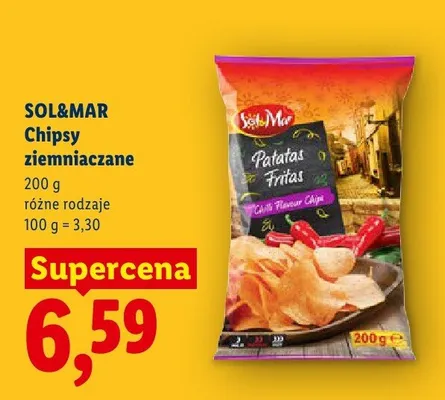 Chipsy ziemniaczane Sol&Mar promocja w Lidl