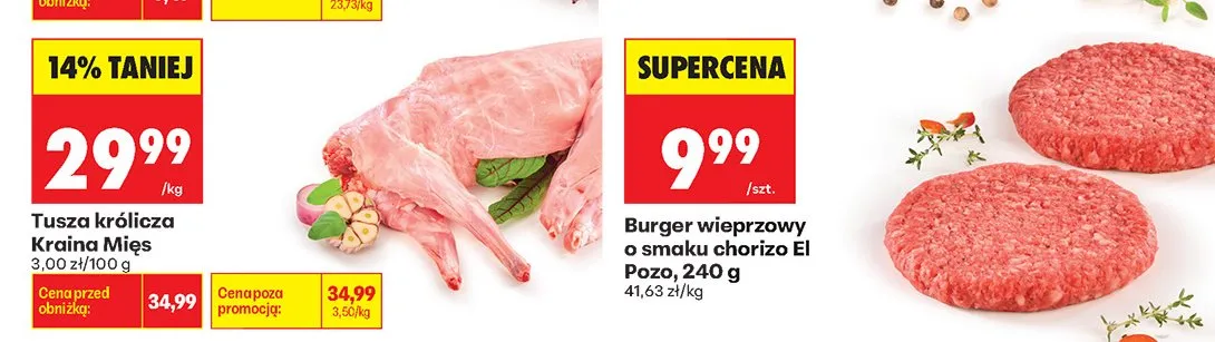 Burger wieprzowy o smaku chorizo El Pozo promocja w Biedronka