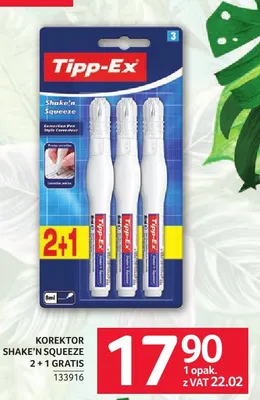 Korektor Tipp-Ex Shake'n Squeeze 2+1 gratis promocja w Selgros