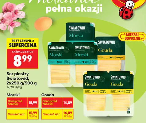Ser plastry Gouda promocja w Biedronka