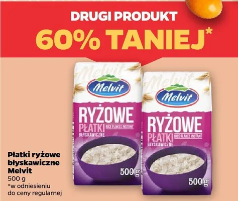 Płatki ryżowe błyskawiczne 500 g DRUGIE -60% promocja w Netto