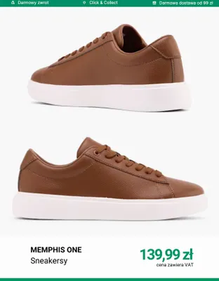 Sneakersy Memphis One promocja w Deichmann