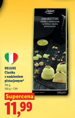 Ciastka z nadzieniem pistacjowym promocja w Lidl