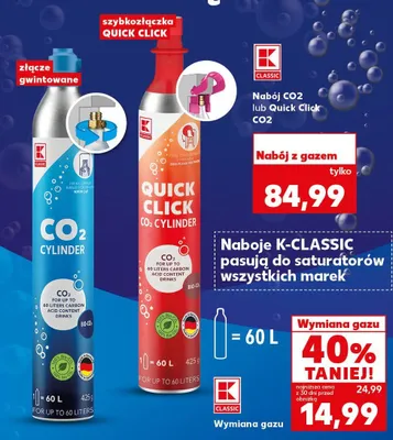 Wymiana gazu promocja w Kaufland