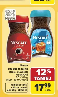 Kawa rozpuszczalna Nescafé Iced promocja w Carrefour