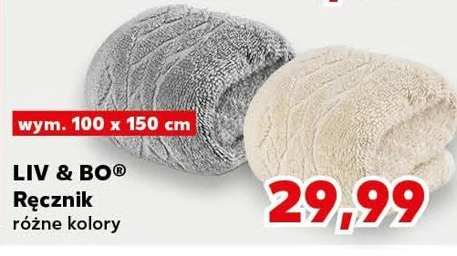 Ręcznik bio 100 x 150 cm Tex promocja w Kaufland