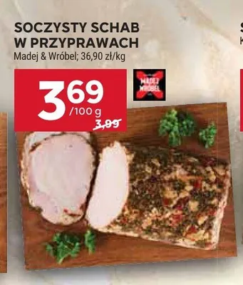 Soczysty schab w przyprawach Madej & Wróbel promocja w Stokrotka
