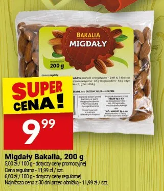 Migdały promocja w Twój Market
