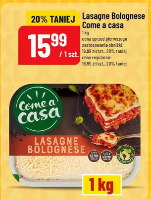 Lasagne Bolognese promocja w POLOmarket