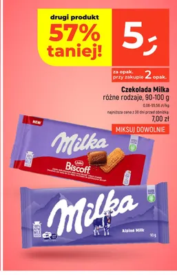 Czekolada Milka Alpine Milk promocja w Dealz