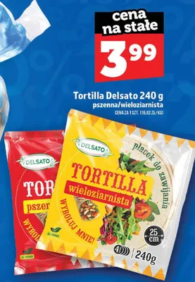 Tortilla wieloziarnista Delsato promocja w TOPAZ