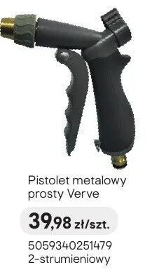Pistolet metalowy prosty Verve promocja w Castorama