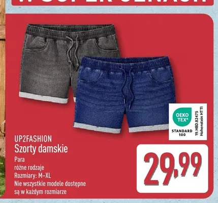 Szorty damskie UP2FASHION promocja w Aldi