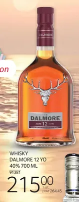 Whisky Dalmore 12 YO 40% promocja w Selgros