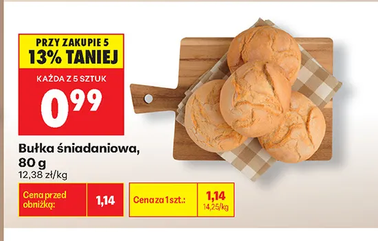Bułka śniadaniowa promocja w Biedronka