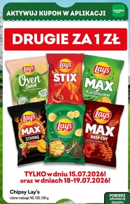 Chipsy Lay's o smaku zielonej cebulki promocja w Żabka
