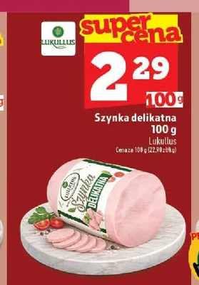 Szynka delikatna Lukullus promocja w TOPAZ