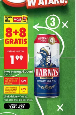 Piwo Harnaś promocja w Biedronka